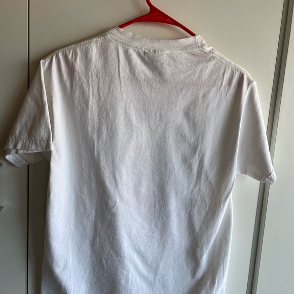 Proud to be American white T-shirt, adult small Hanes. Good condition. - Picture 5 of 5